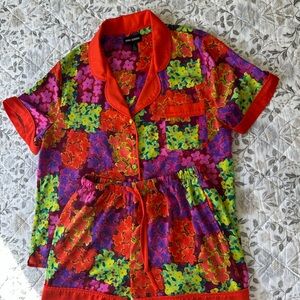 Vivid Floral Women's Pajama Set